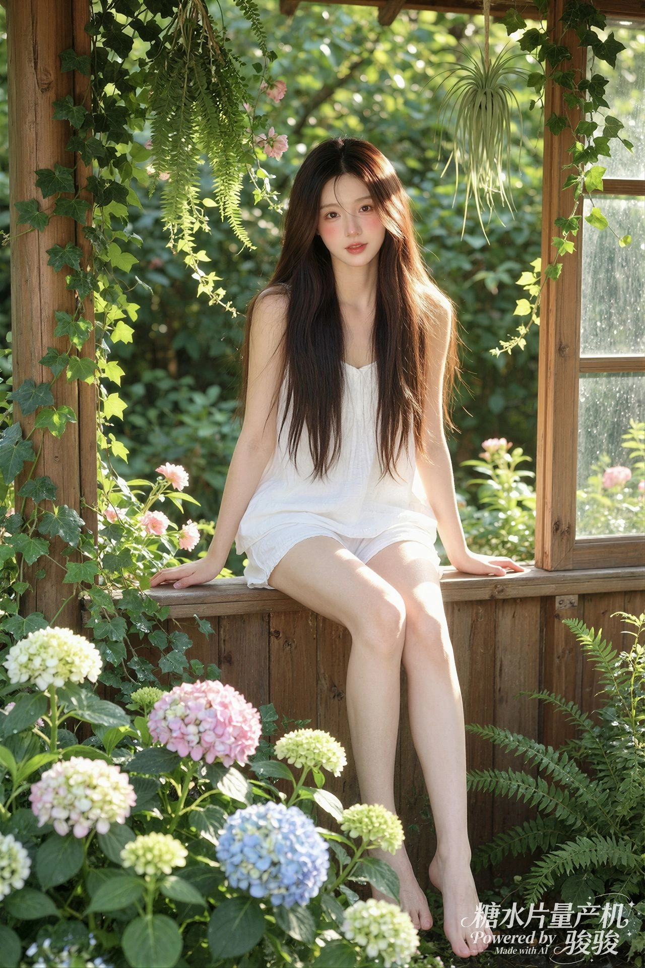 枯萎的藤蔓缠绕着栅栏，像在写一首缠绕的诗