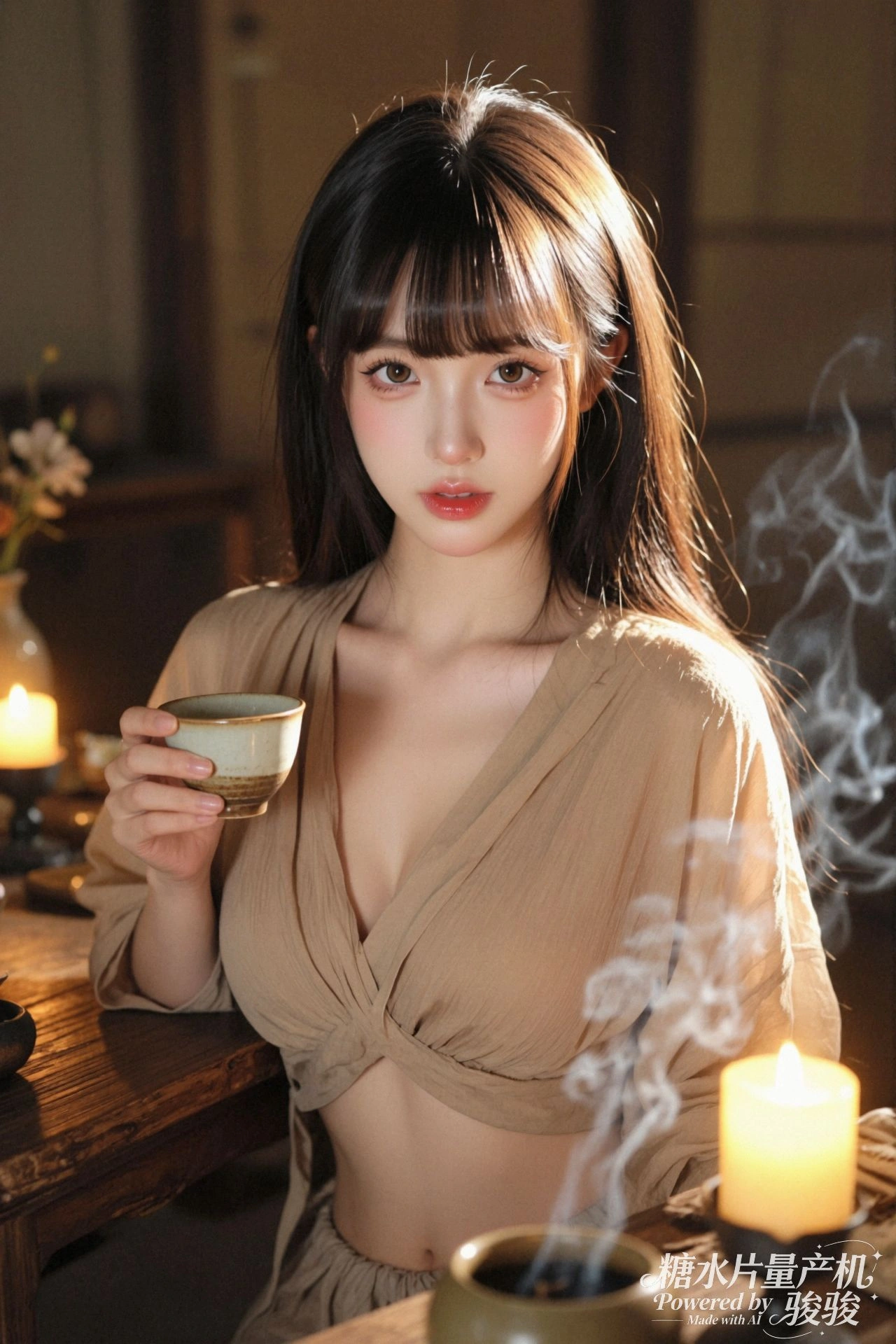 枯萎的藤蔓缠绕着栅栏，像在写一首缠绕的诗