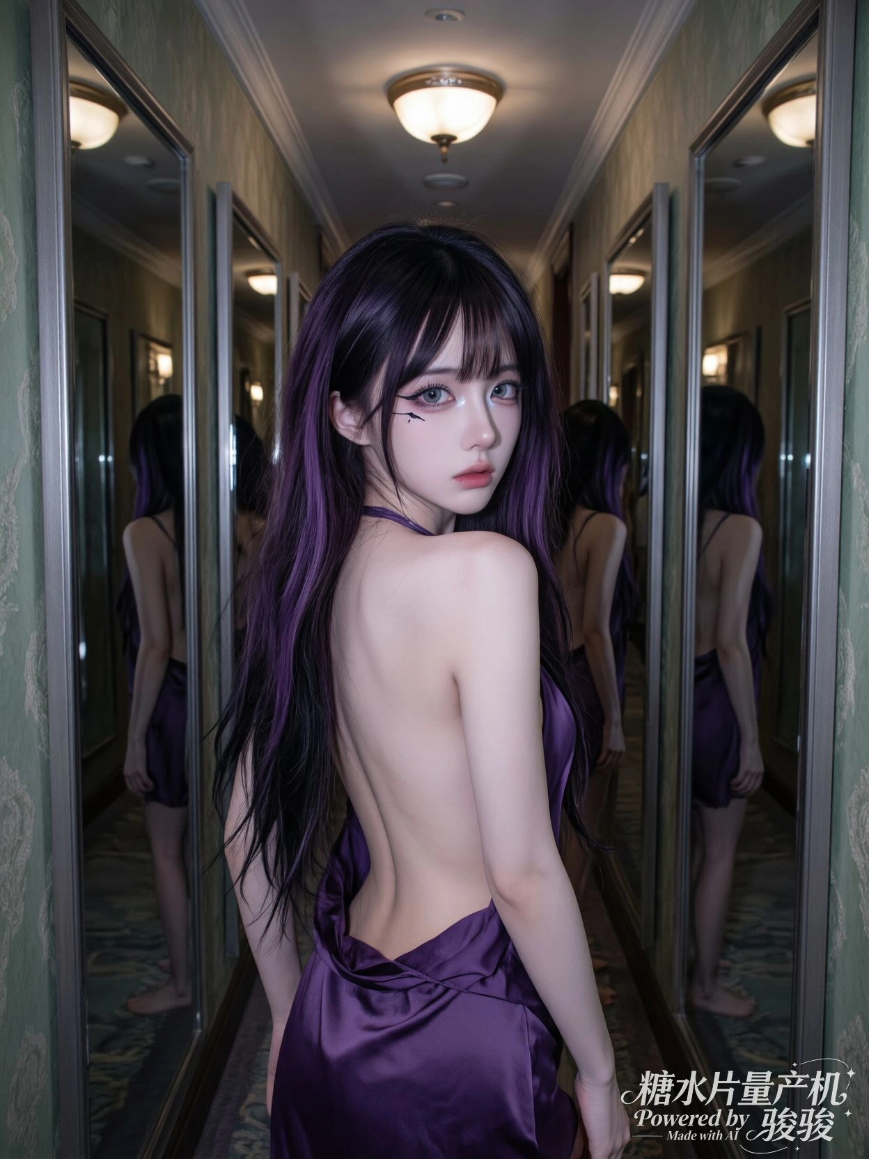 未完成的油画，颜料在画布上继续生长