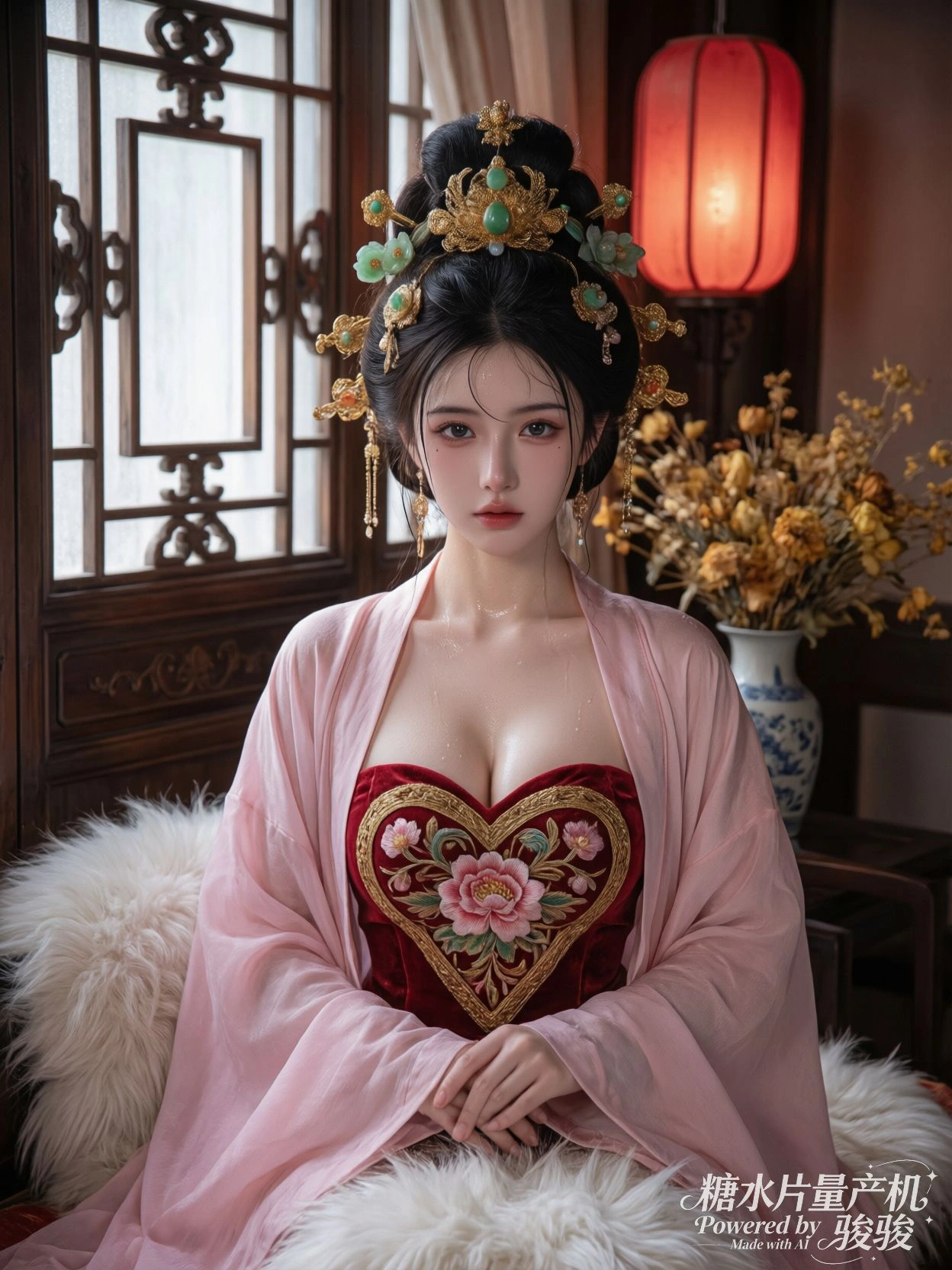 未完成的油画，颜料在画布上继续生长