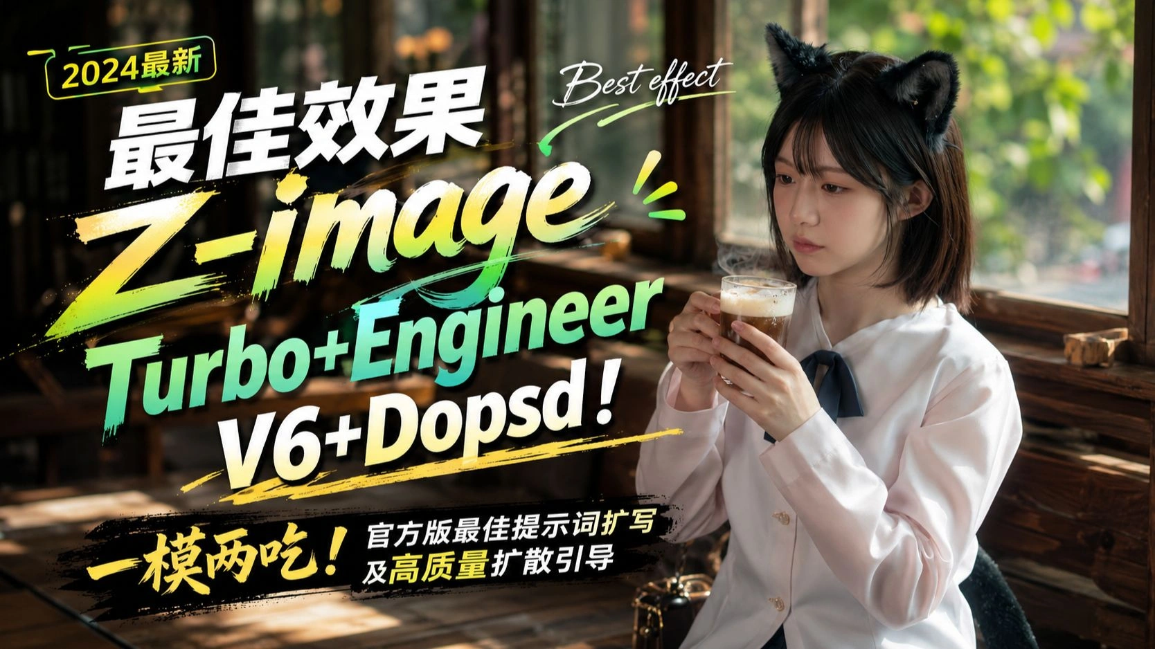 Z-image Turbo+Engineer V6+Dopsd：Clip模型、提示词扩写与高质量扩散引导