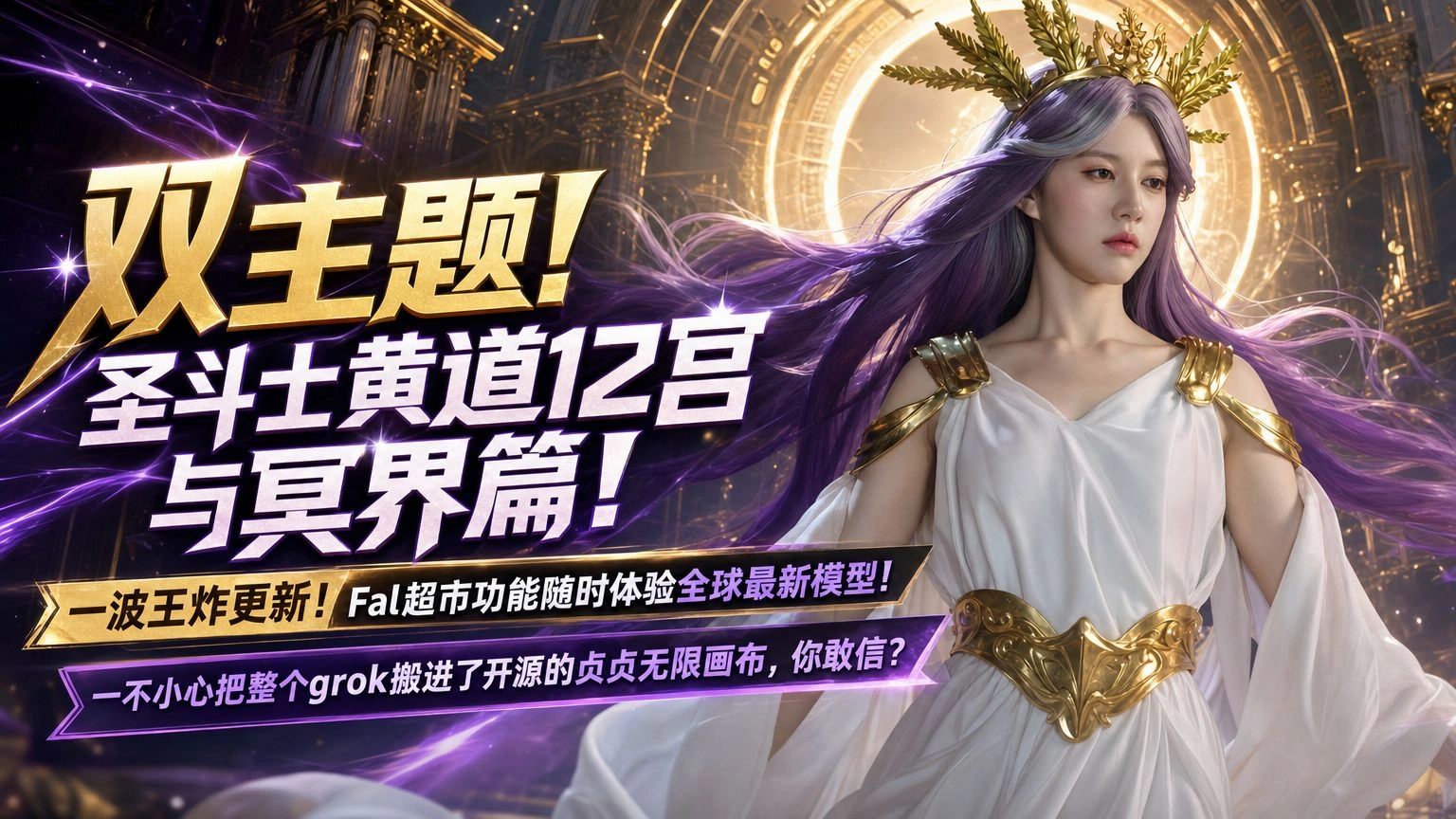 贞贞无限画布v2.1.7：圣斗士双主题、Fal超市与Grok Agent创作台
