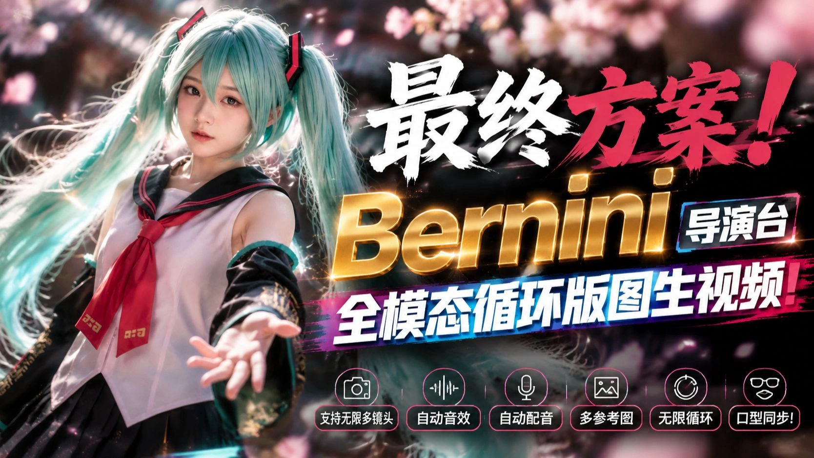 Bernini导演台全模态循环版：多镜头图生视频、自动配音与口型同步