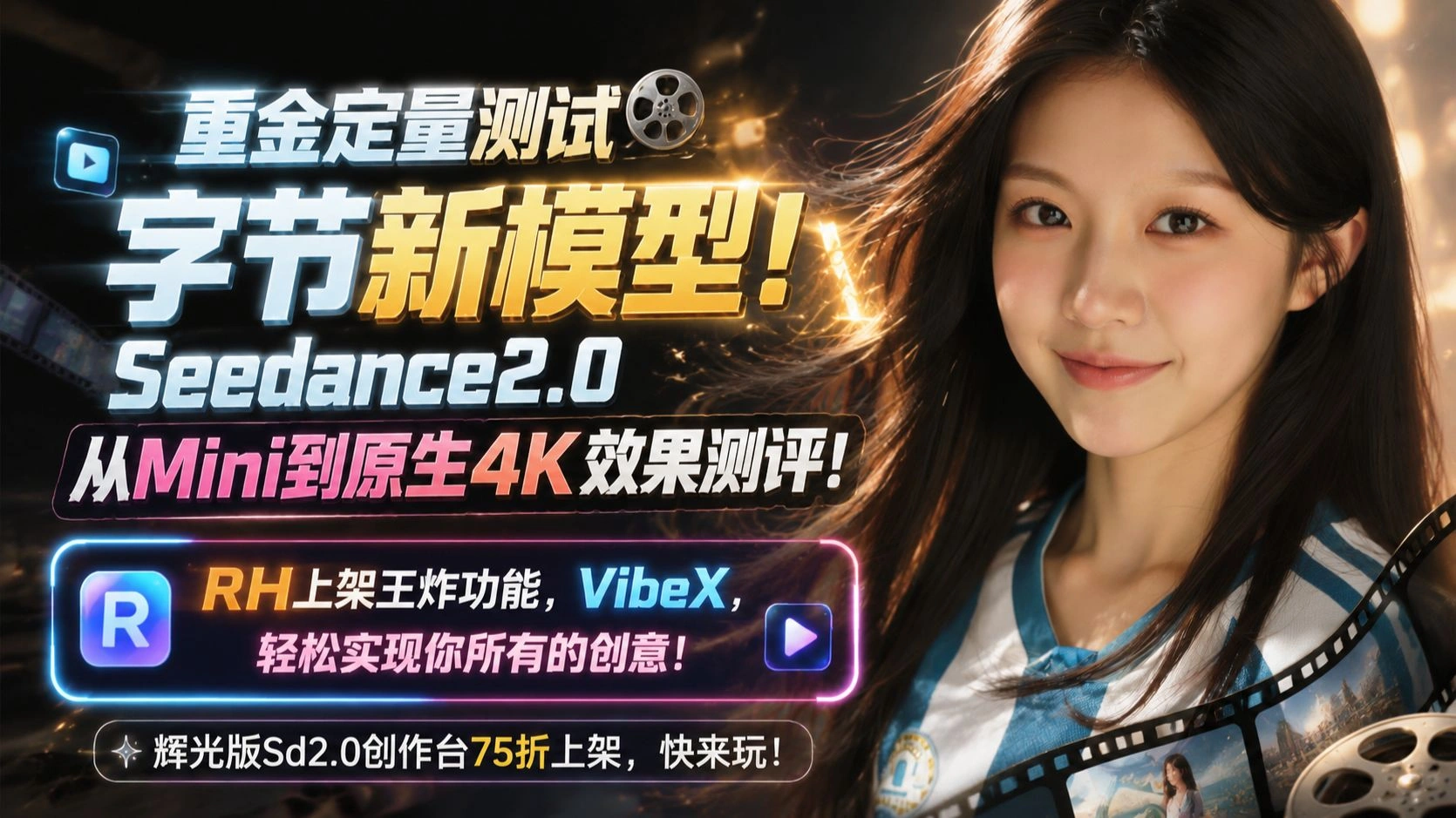 Seedance2.0 4K实测：Mini/原生成本对比与VibeX创作台