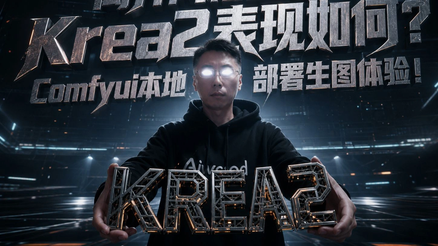 Krea2本地生图实测：ComfyUI加载、ZImage对比与风格LoRA