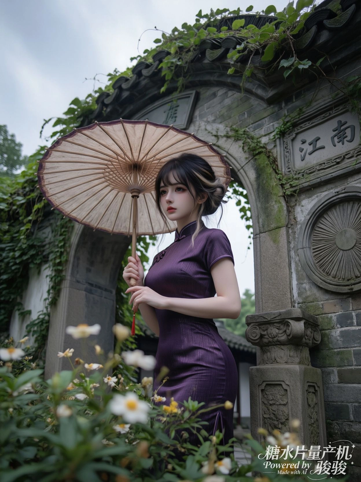 公交站台的广告牌，循环播放着旧新闻