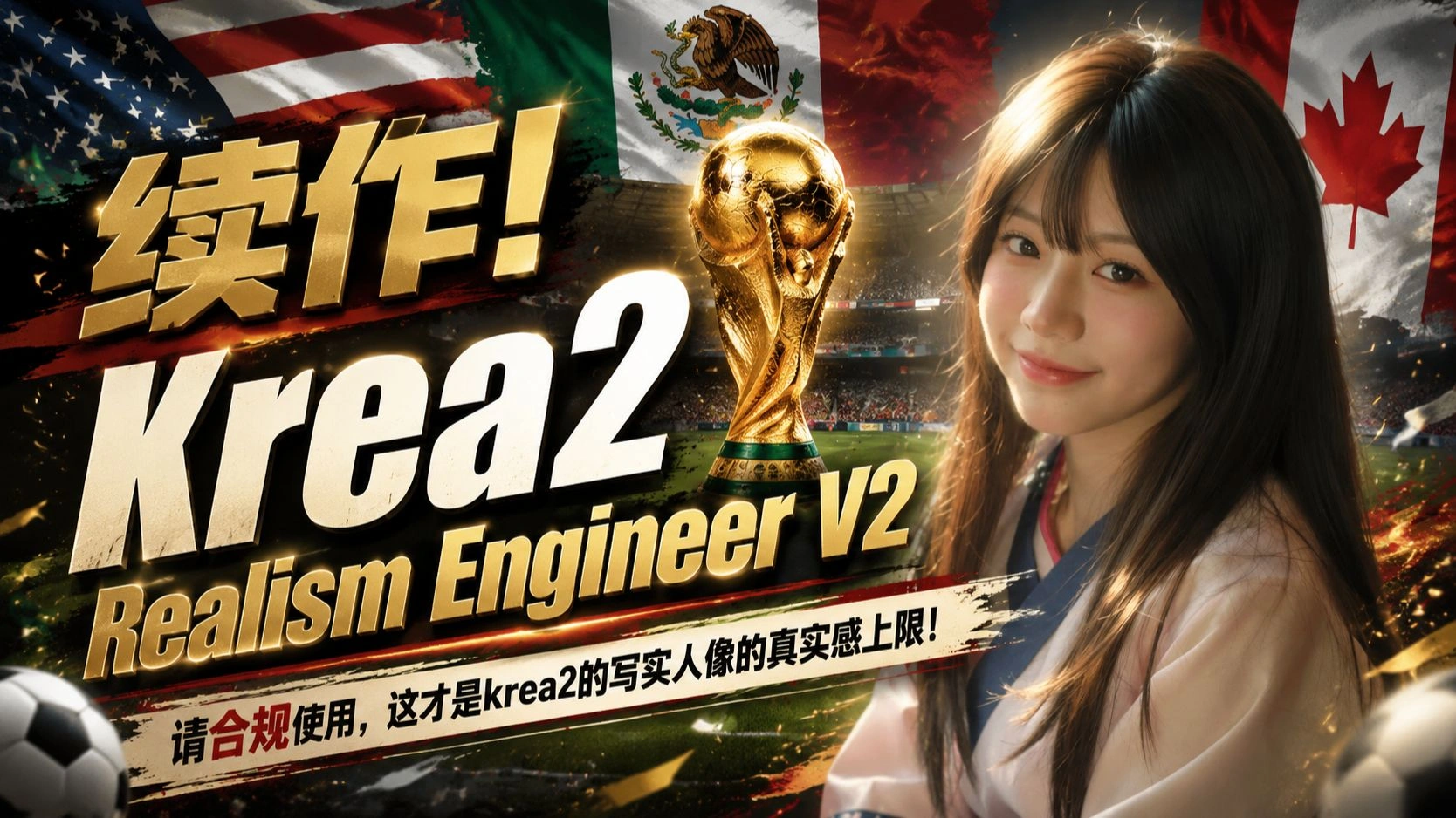 Krea2 Realism Engineer V2：写实人像LoRA与宽审核工作流