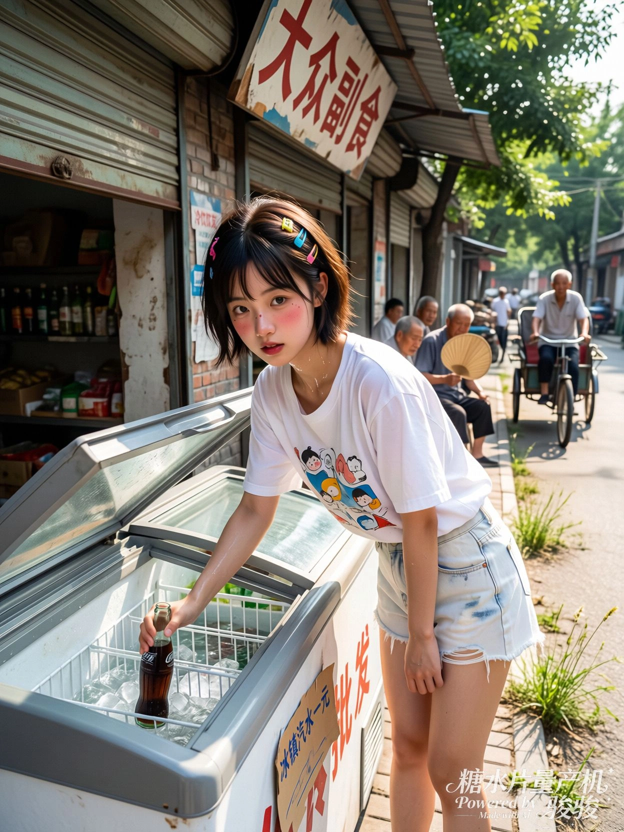 自动门感应失灵时，困住某个瞬间