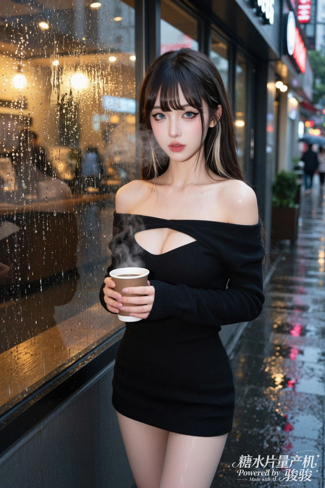 咖啡杯上的裂痕蜿蜒成河，流不出任何液体