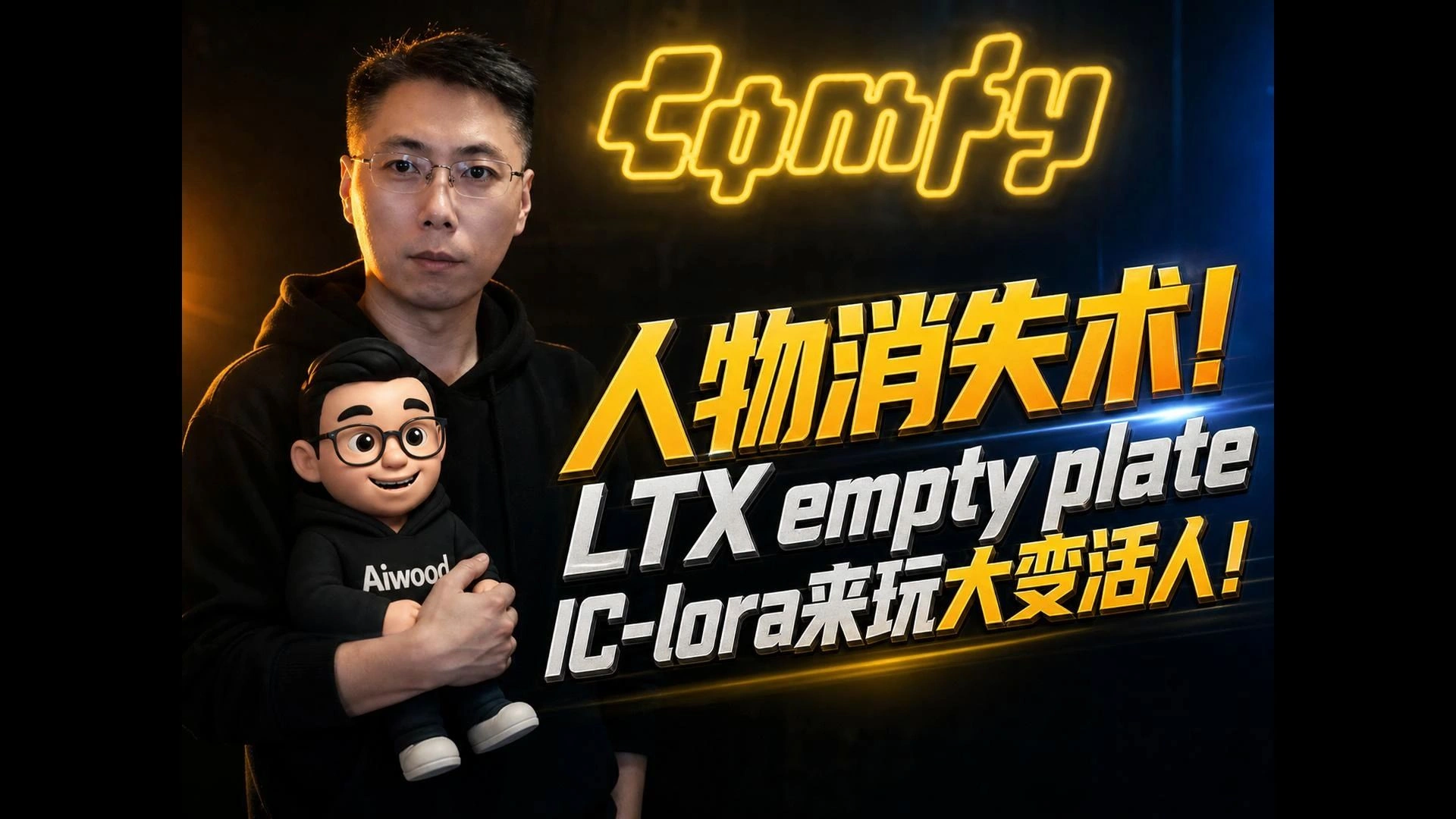 LTX Empty Clean Plate IC-LoRA：一键清除人物与车辆