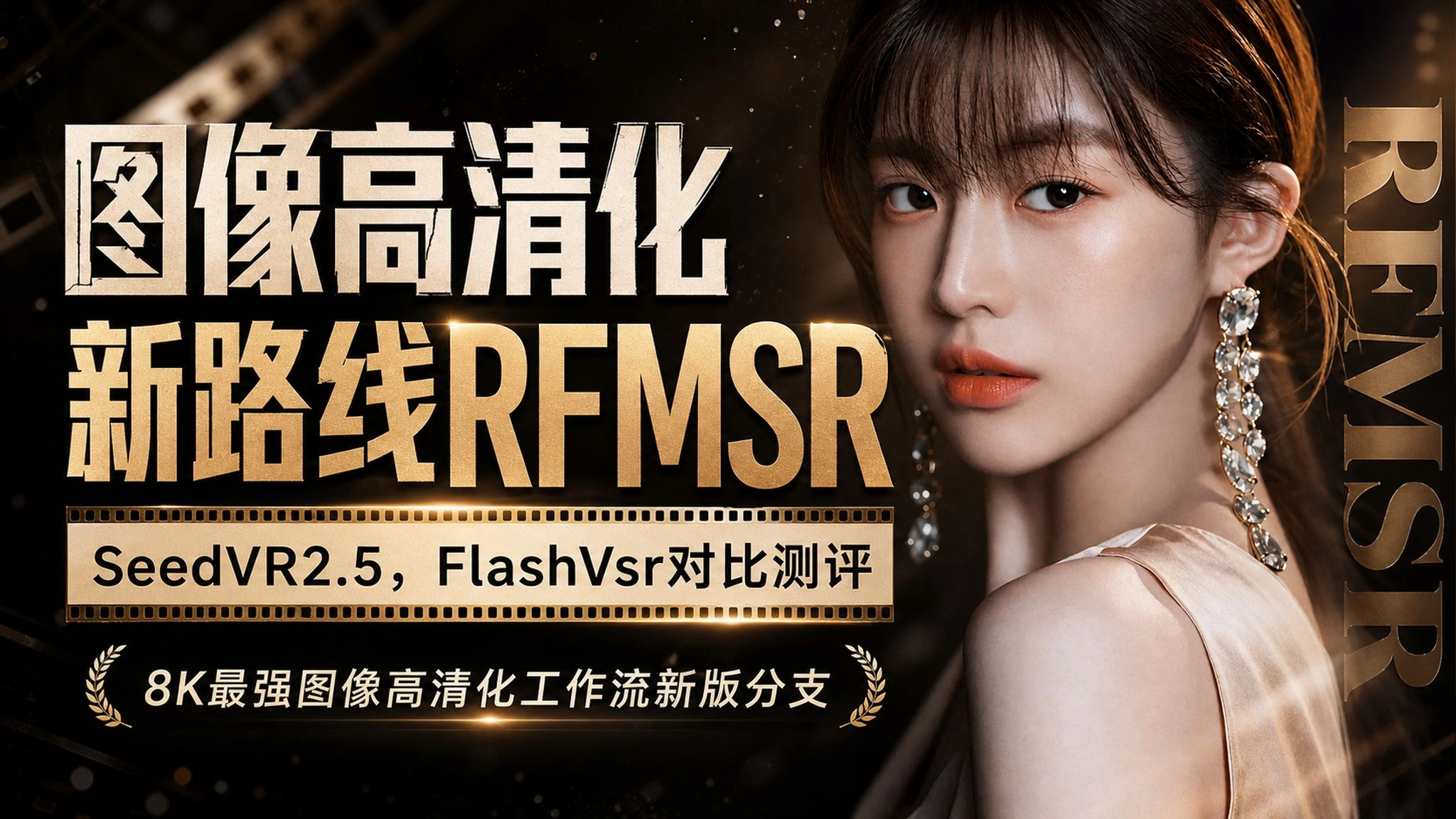RFMSR图像高清化实测：对比SeedVR2.5/FlashVSR与8K工作流
