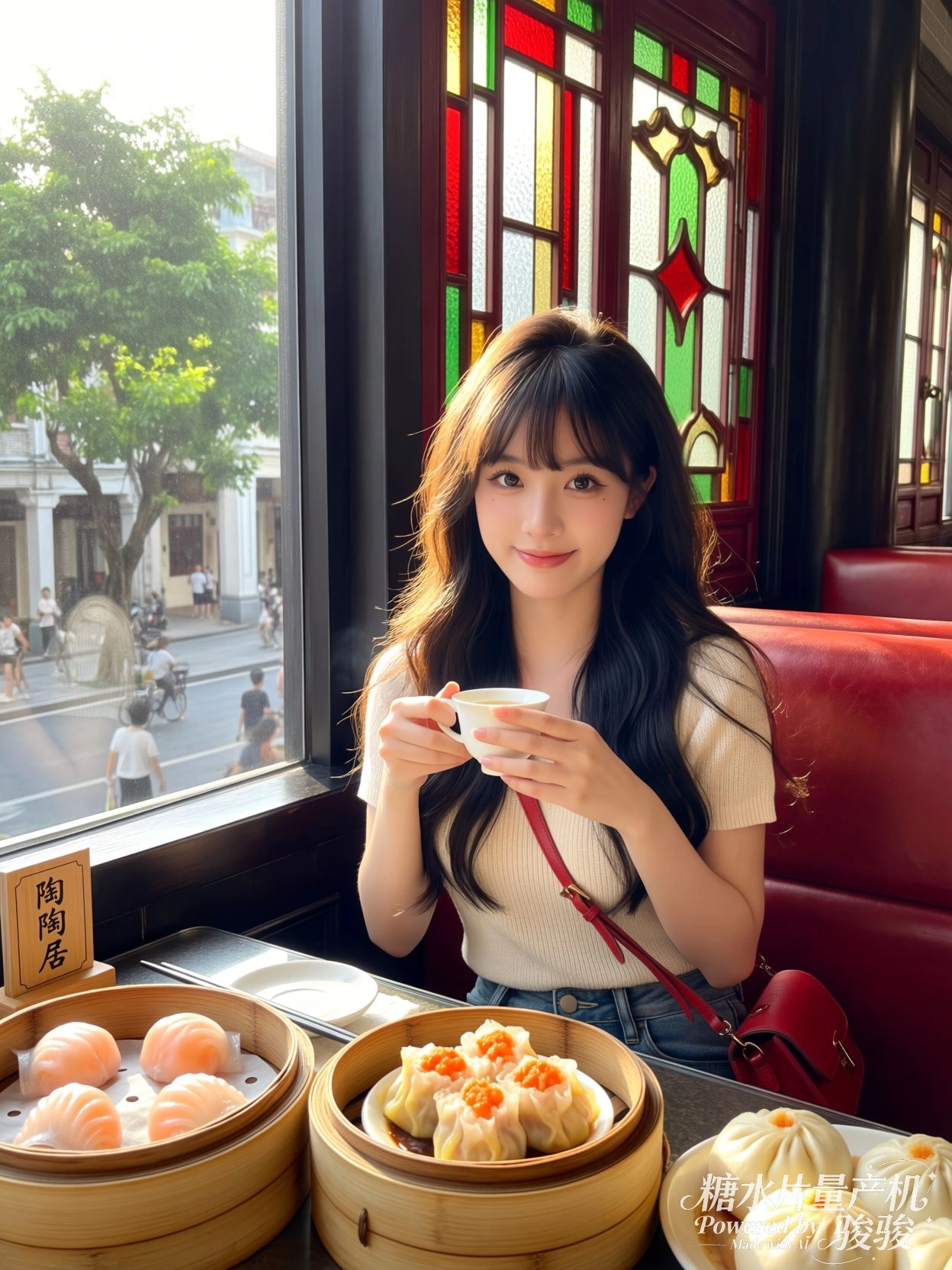 窗台上的泥塑小人缺了胳膊，守护着残缺的美