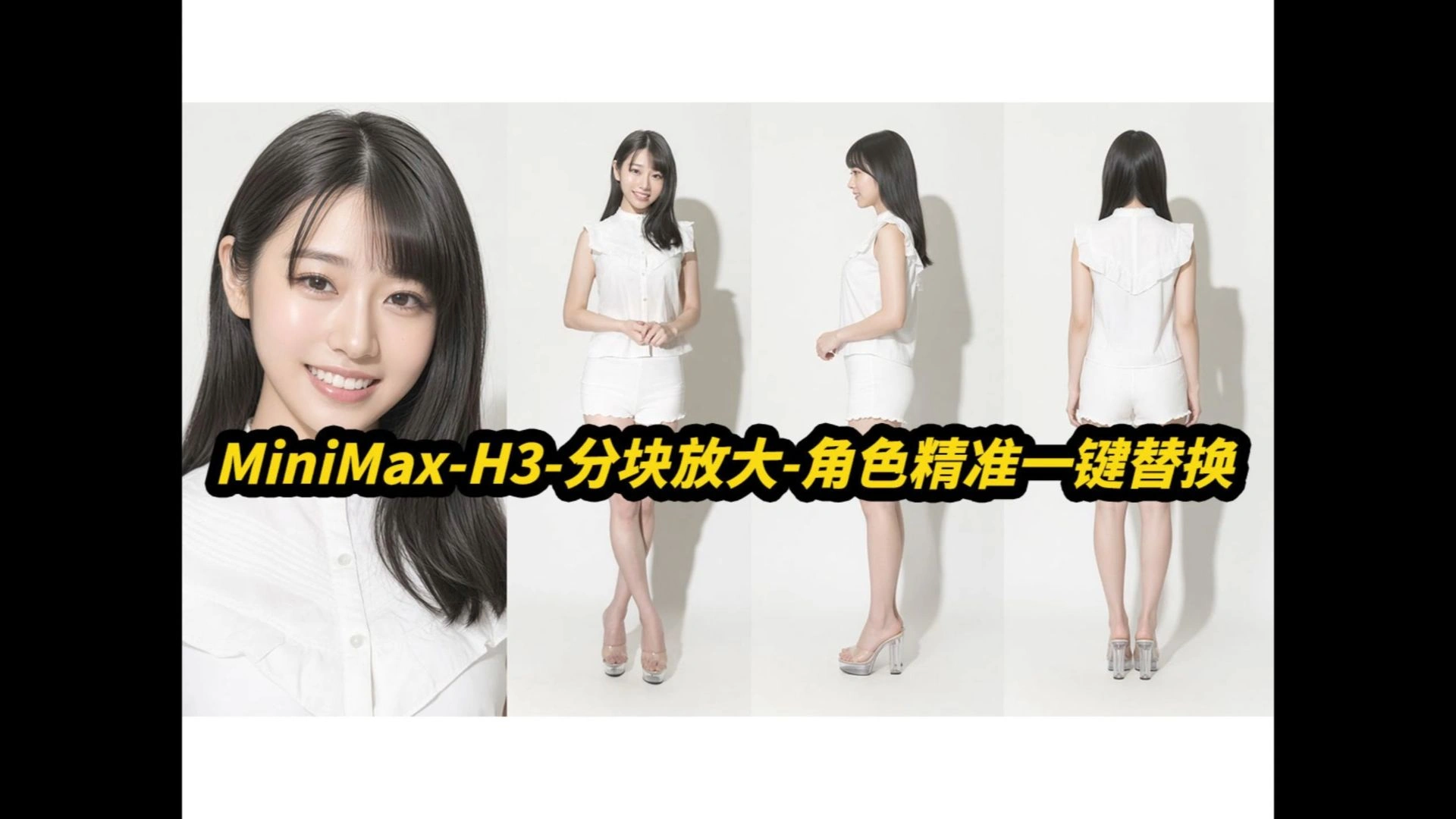 MiniMax H3工作流：分块放大、一键物体替换与长音频驱动