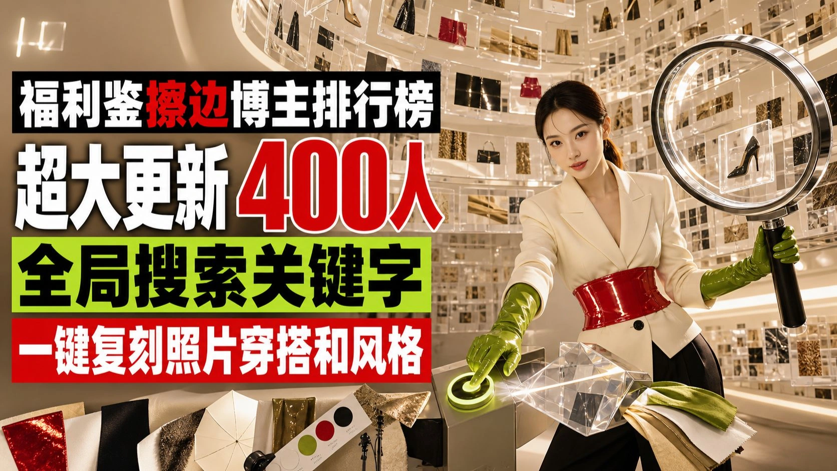 穿搭灵感库更新：约400位博主可搜，支持选图反推提示词