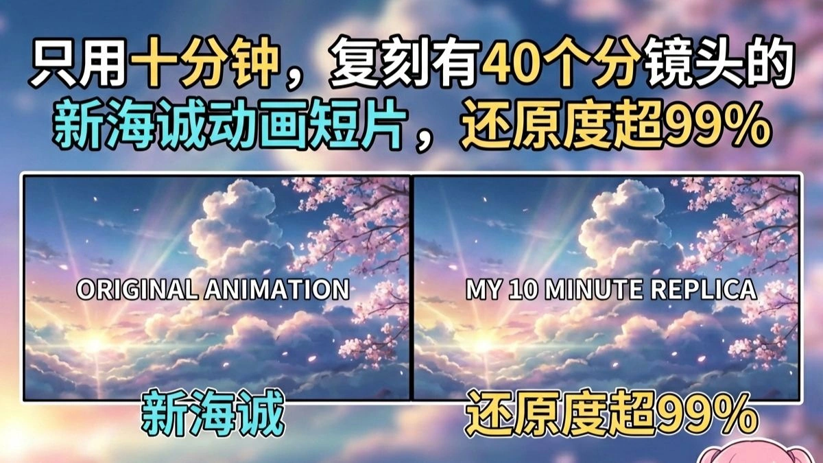 十分钟复刻新海诚风动画短片：打标器提示词 + Seedance