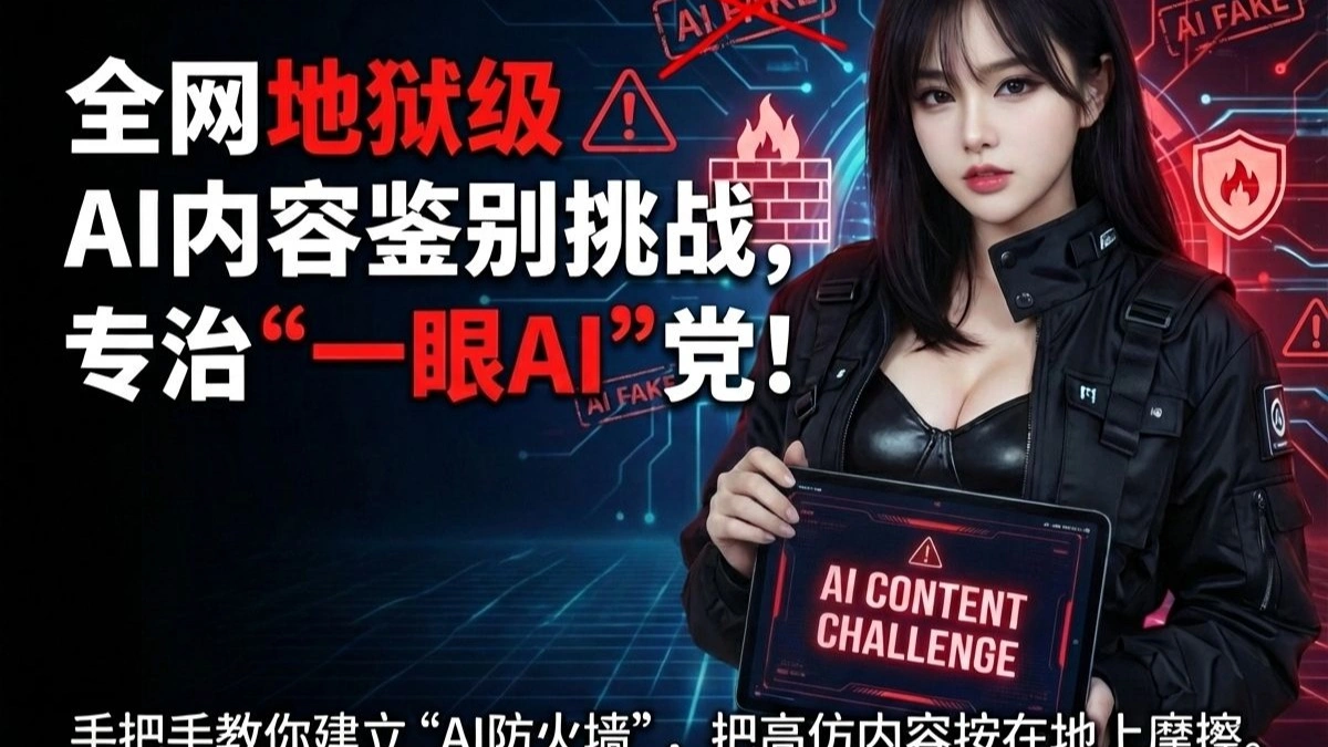 如何建立「AI 内容鉴别」直觉：图片与视频破绽清单