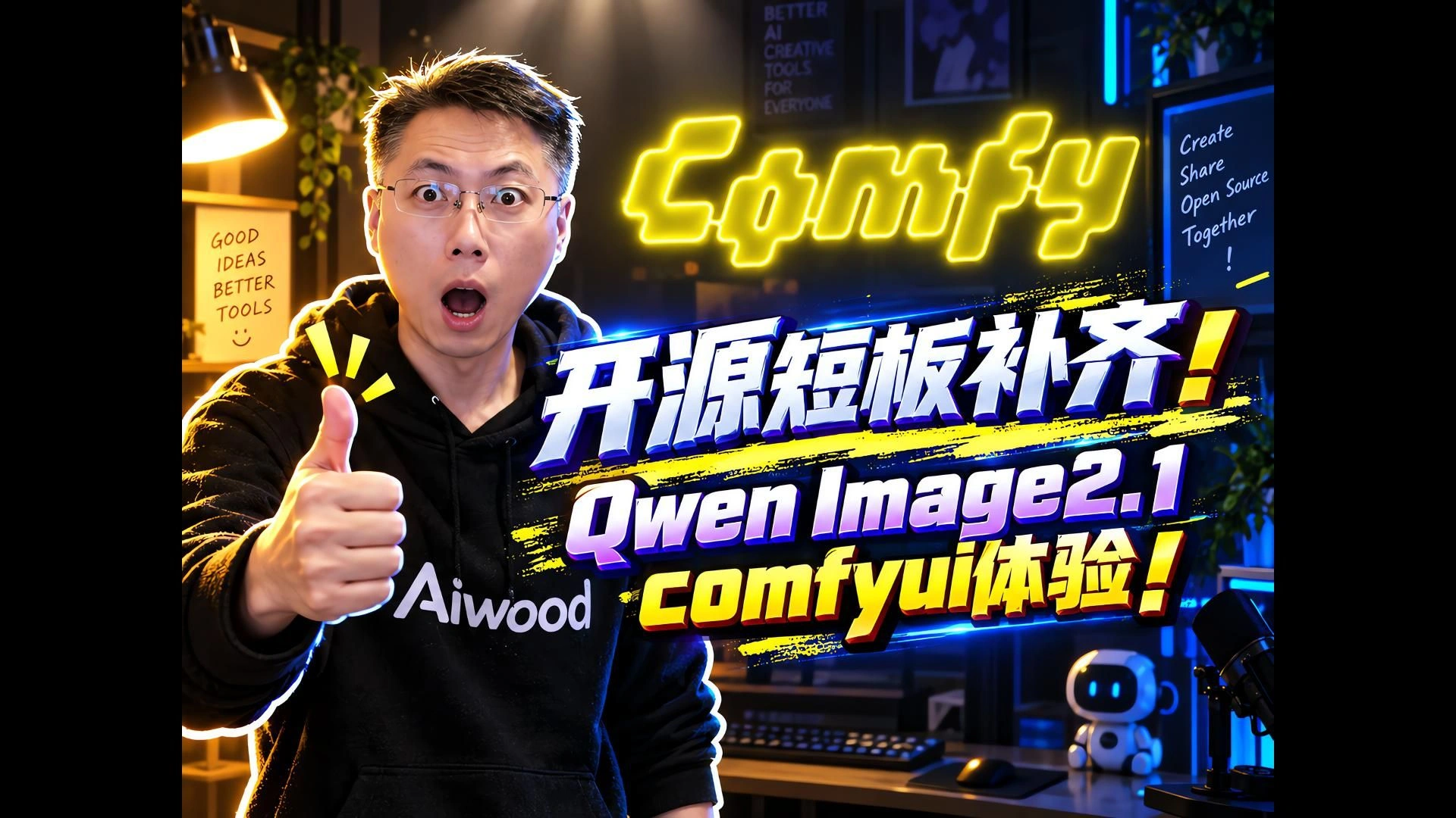 开源左勾拳：Qwen Image 2.1 ComfyUI实测与开源短板补齐