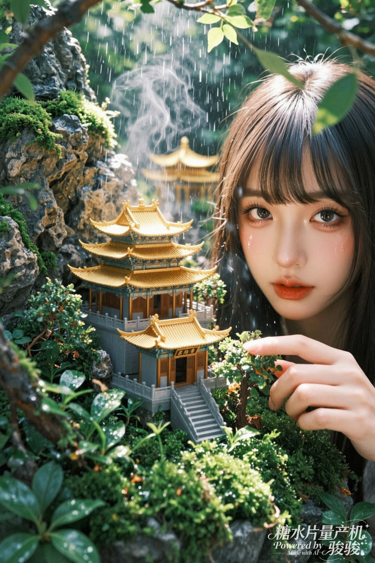 窗台上的铜锁生锈了，锁不住流逝的时光