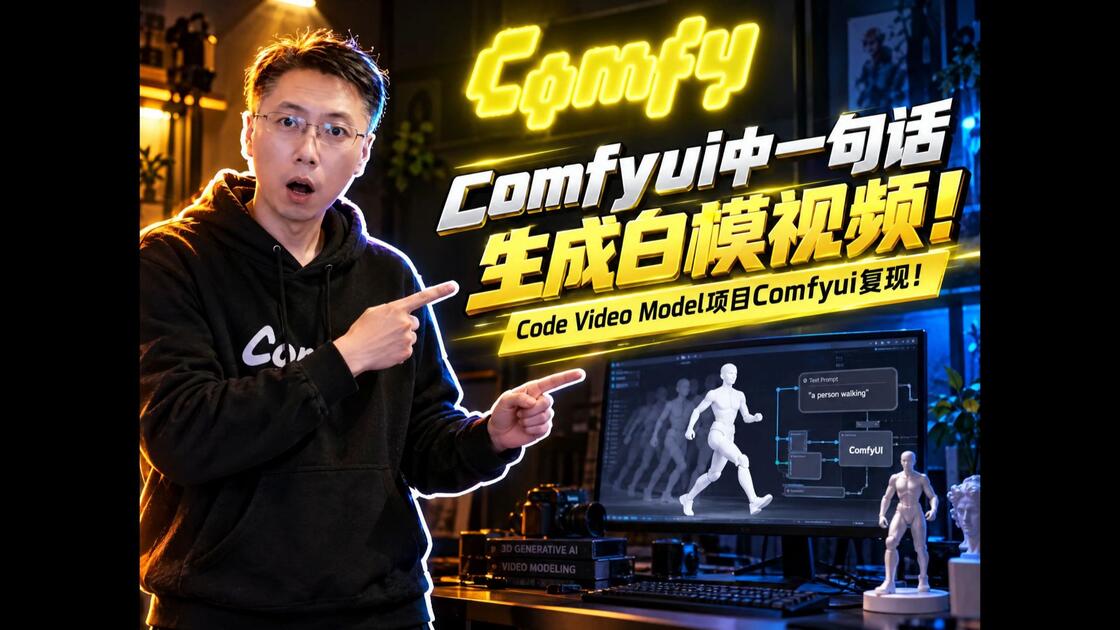 Code Video白模视频与参考生成工作流原视频封面